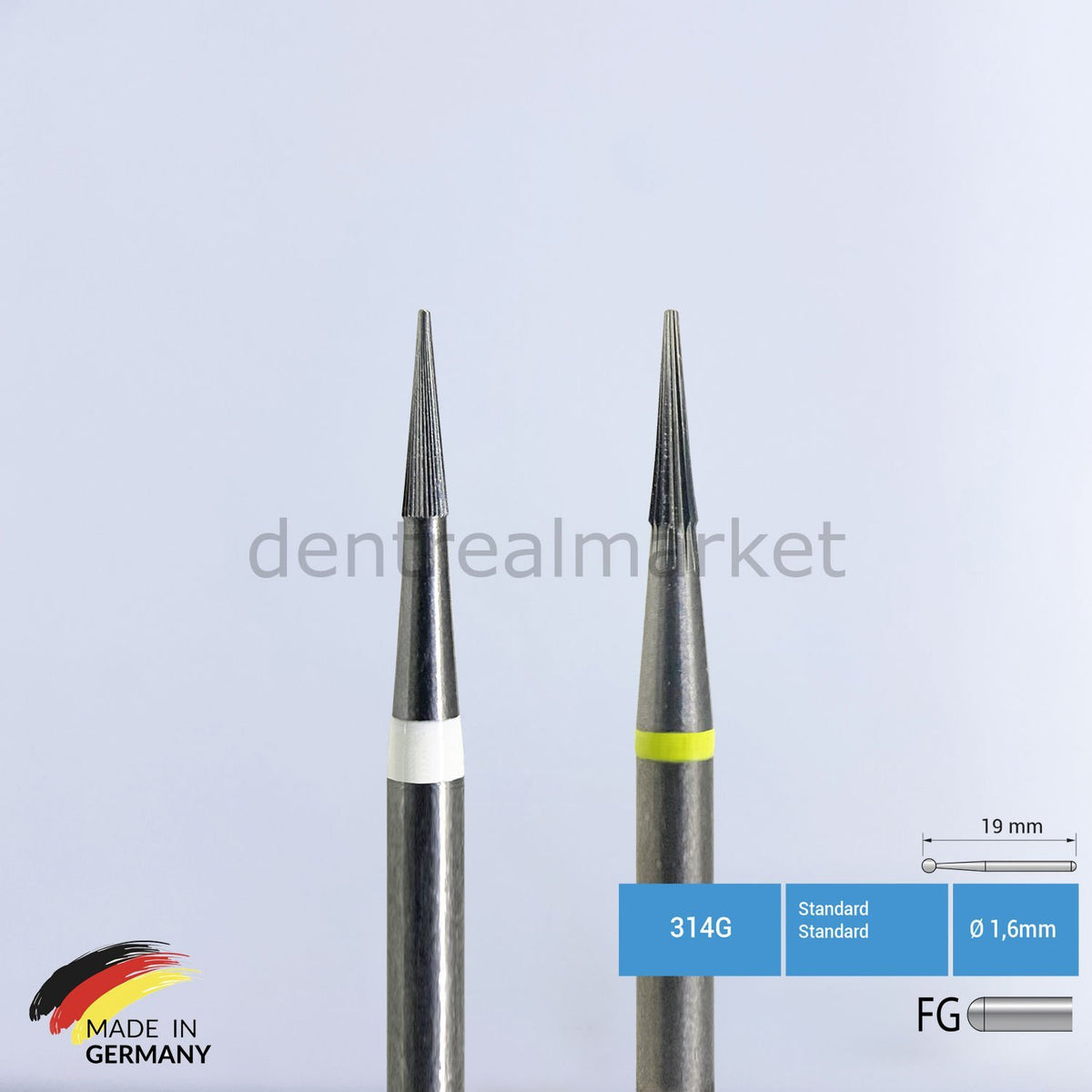 DentrealStore - Frank Dental Tungsten Carbide Finishing & Polishing Dental Bur - C133 - 1 pcs