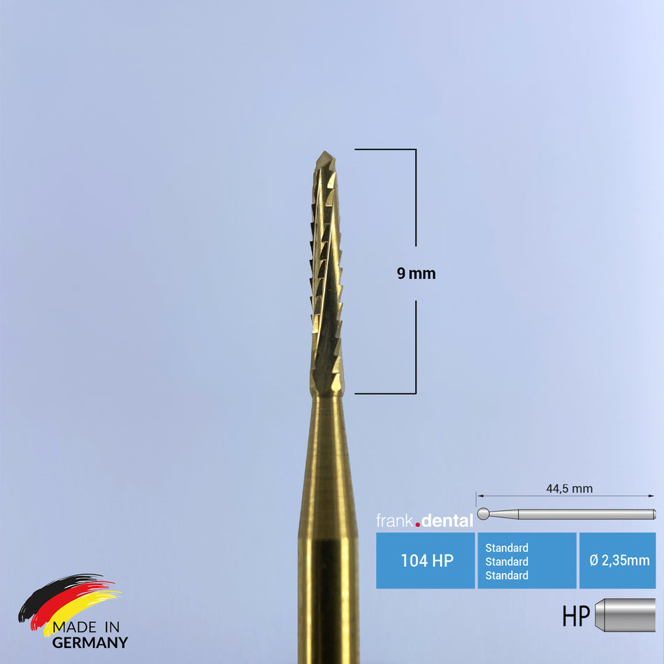 Titanium Coated Carbide Lindemann Bone Cutter - 162 HP