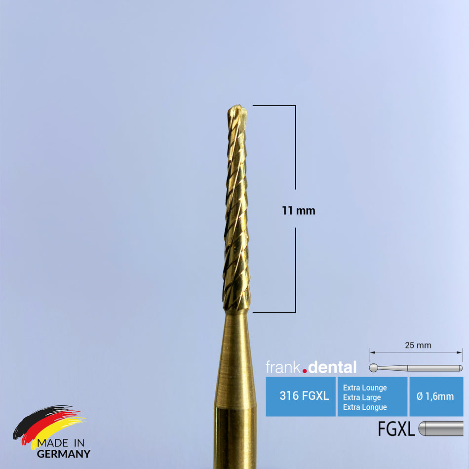 Titanium Carpide Lindemann Surgical Bur - 262 FGXL