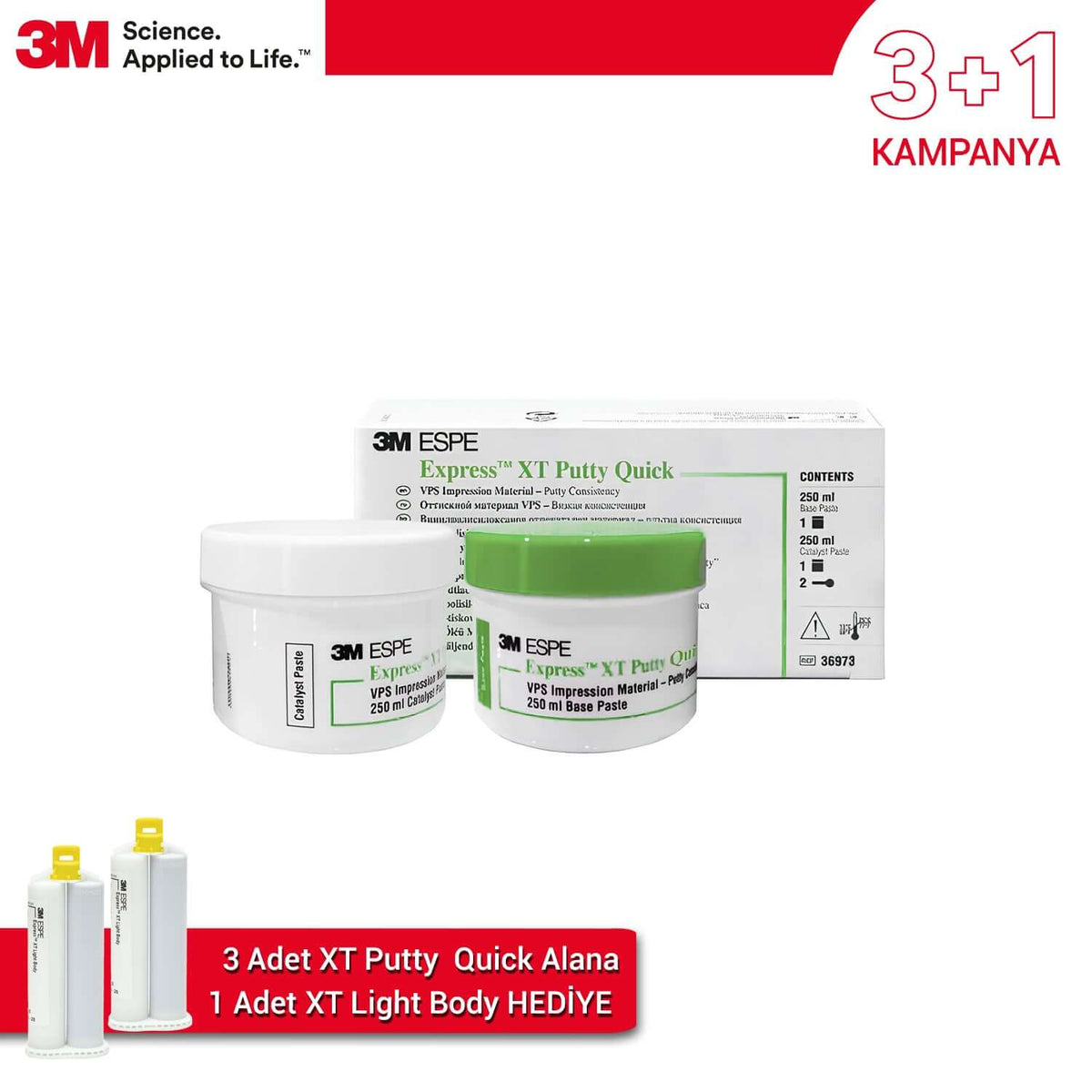 3M - 3+1 Offer Express XT Putty Quick - Dental Impression