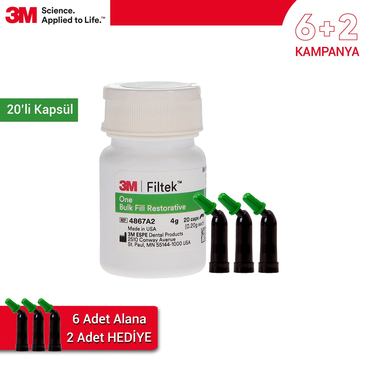 3M - 6+2 Offer Filtek One BulkFill Posterior Composite