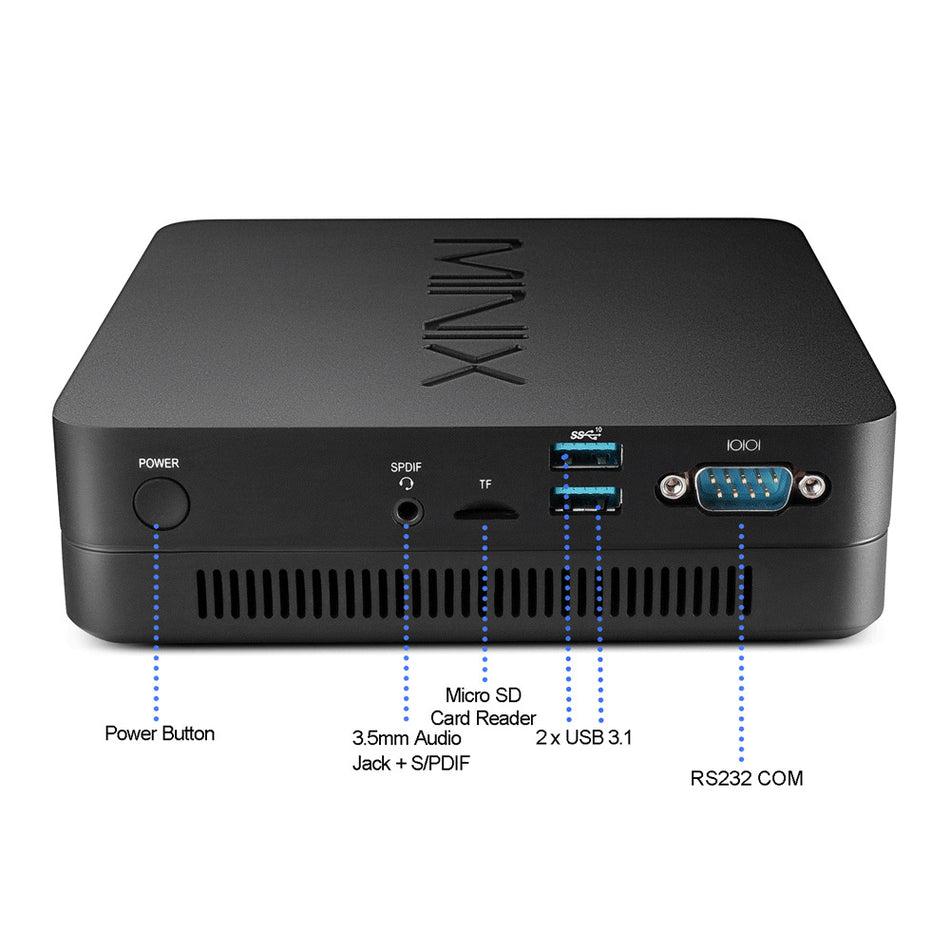 Minix Mini PC Intel i7-10510U 16GB Ram 512GB M2 SSD Win 11 Pro