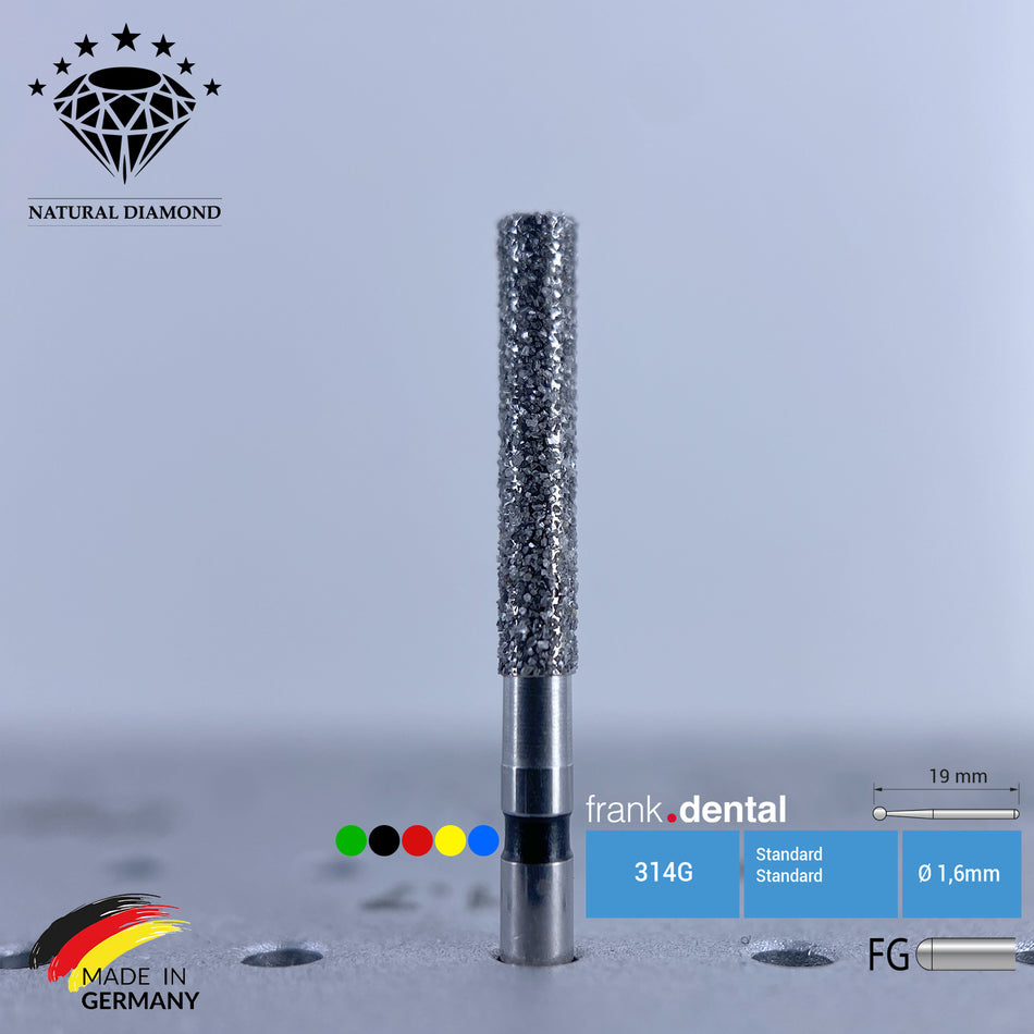 Dental Natural Diamond Bur - 837L Dental Burs - For Turbine - 5 Pcs