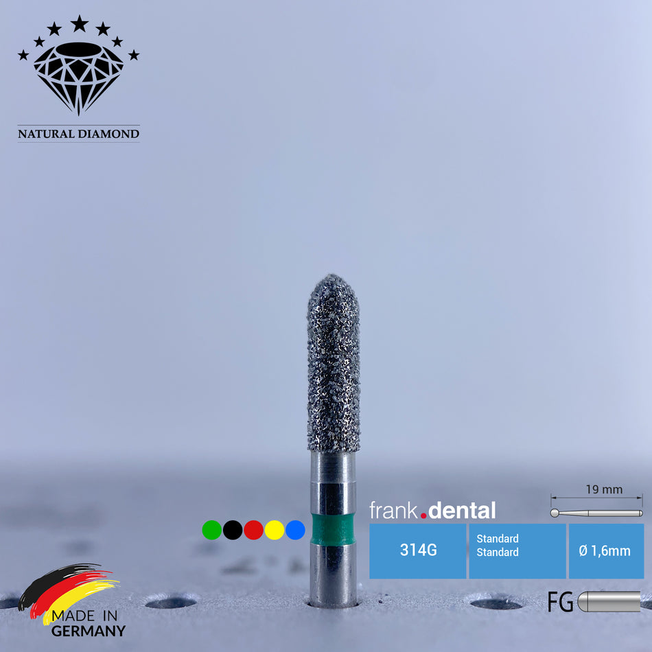 Dental Natural Diamond Bur - 877 Dental Burs - Für Turbine - 5 Stk