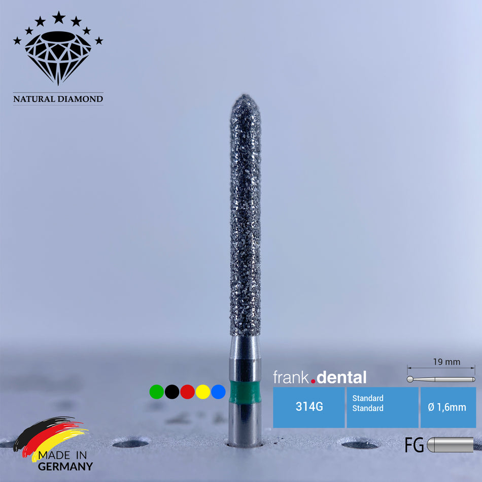 Dental Natural Diamond Bur - 879L Dental Burs - Für Turbine - 5 Stk