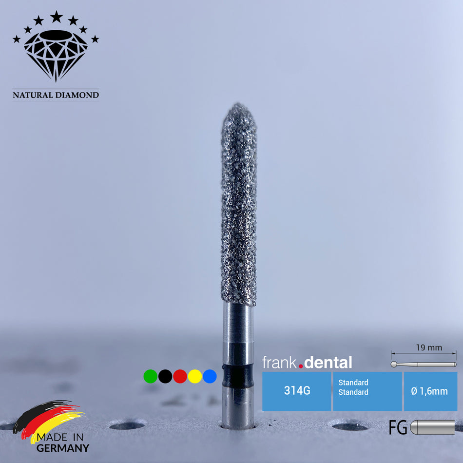 Dental Natural Diamond Bur - 879 Dental Burs - Für Turbine - 5 Stk