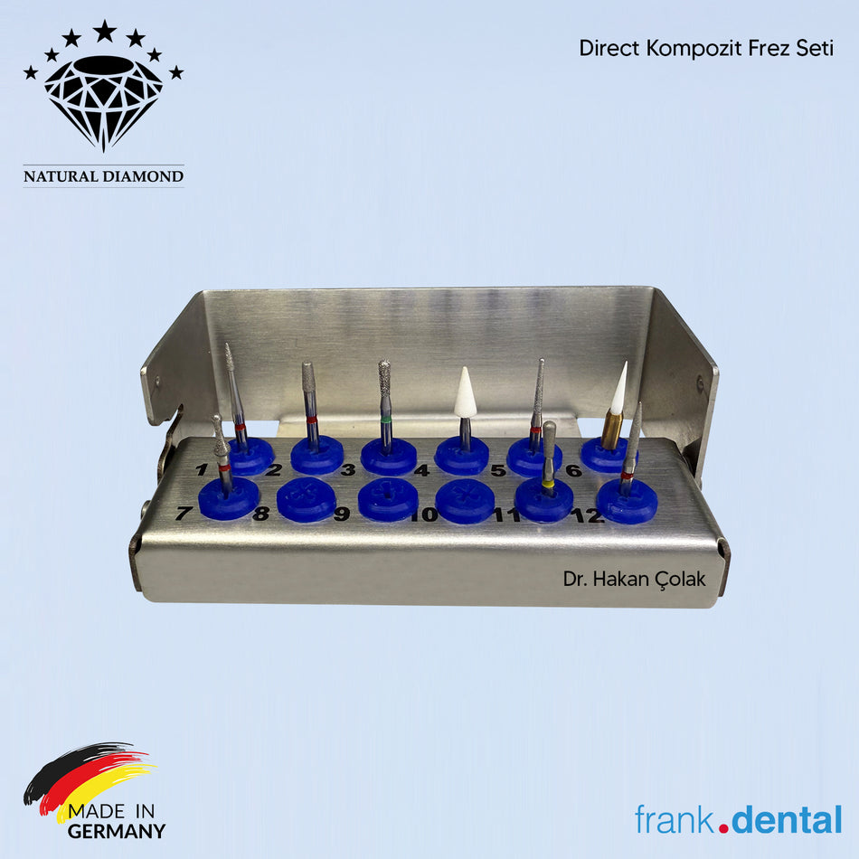 Dr. Hakan Çolak Direct Composite Bur Set - Natural Diamond Burs Set