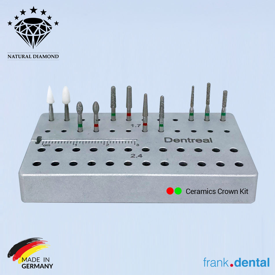 FD.4573 – Keramik-Porzellan-Kronen-Set – Dental-Naturdiamantbohrer