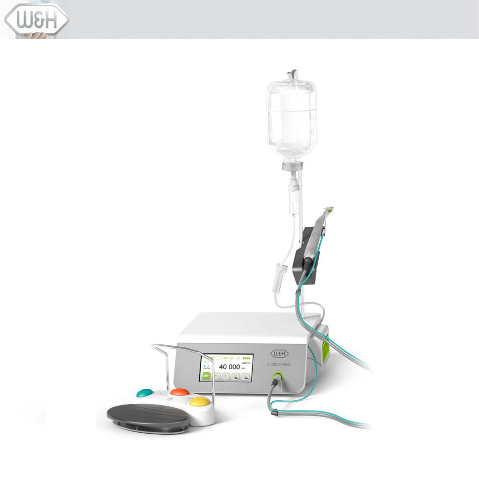 Implantmed Plus Led Physiodispenser & Illuminated Contra Angle & Cable Pedal