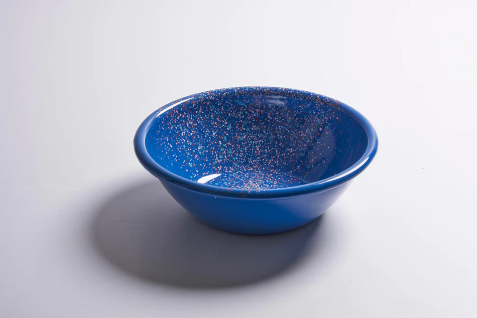 Flow Fest Bowl - Enamel Vintage Look Washable Bowl / Kapka