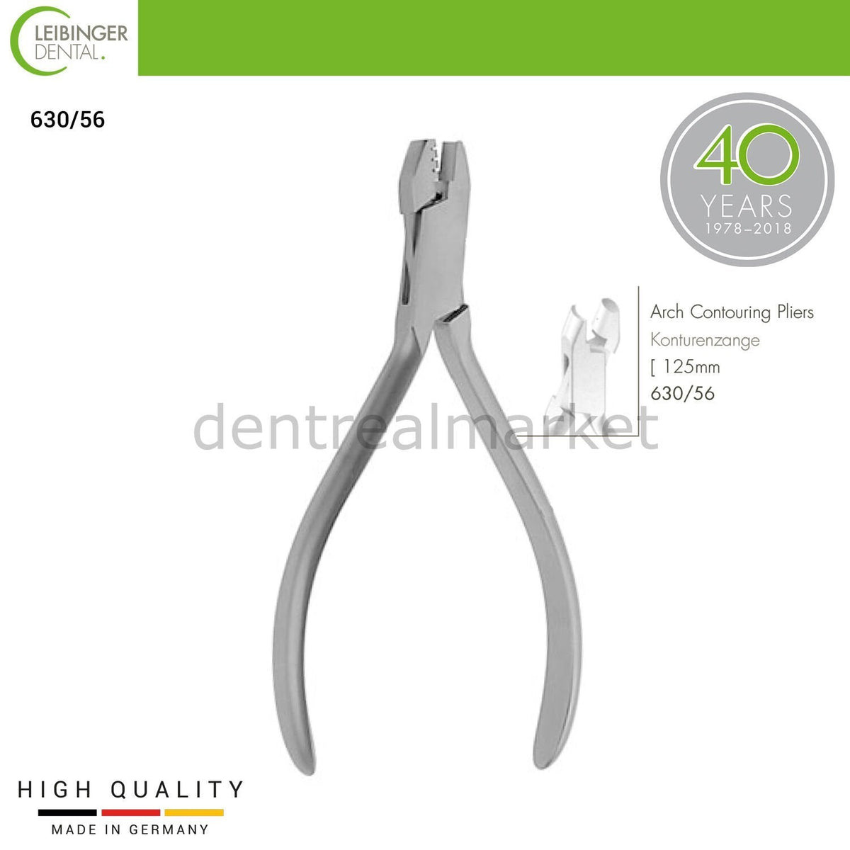 Leibinger - Dela Rosa Arch Contouring Pliers - Forming Pliers - 125 mm