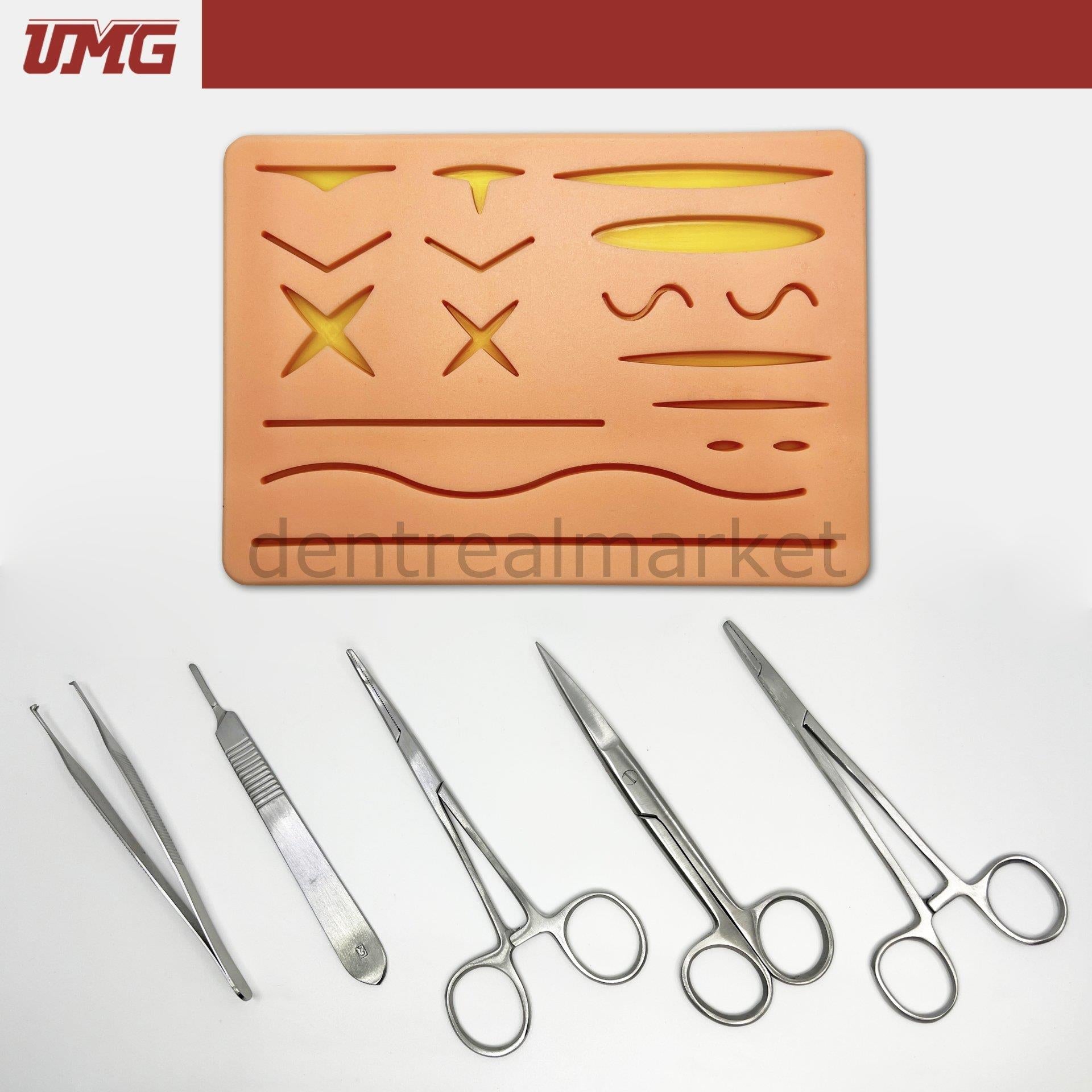 Umg Dental - Dental Suture Model Practice Pad and Hand Tools Set - UM - U18