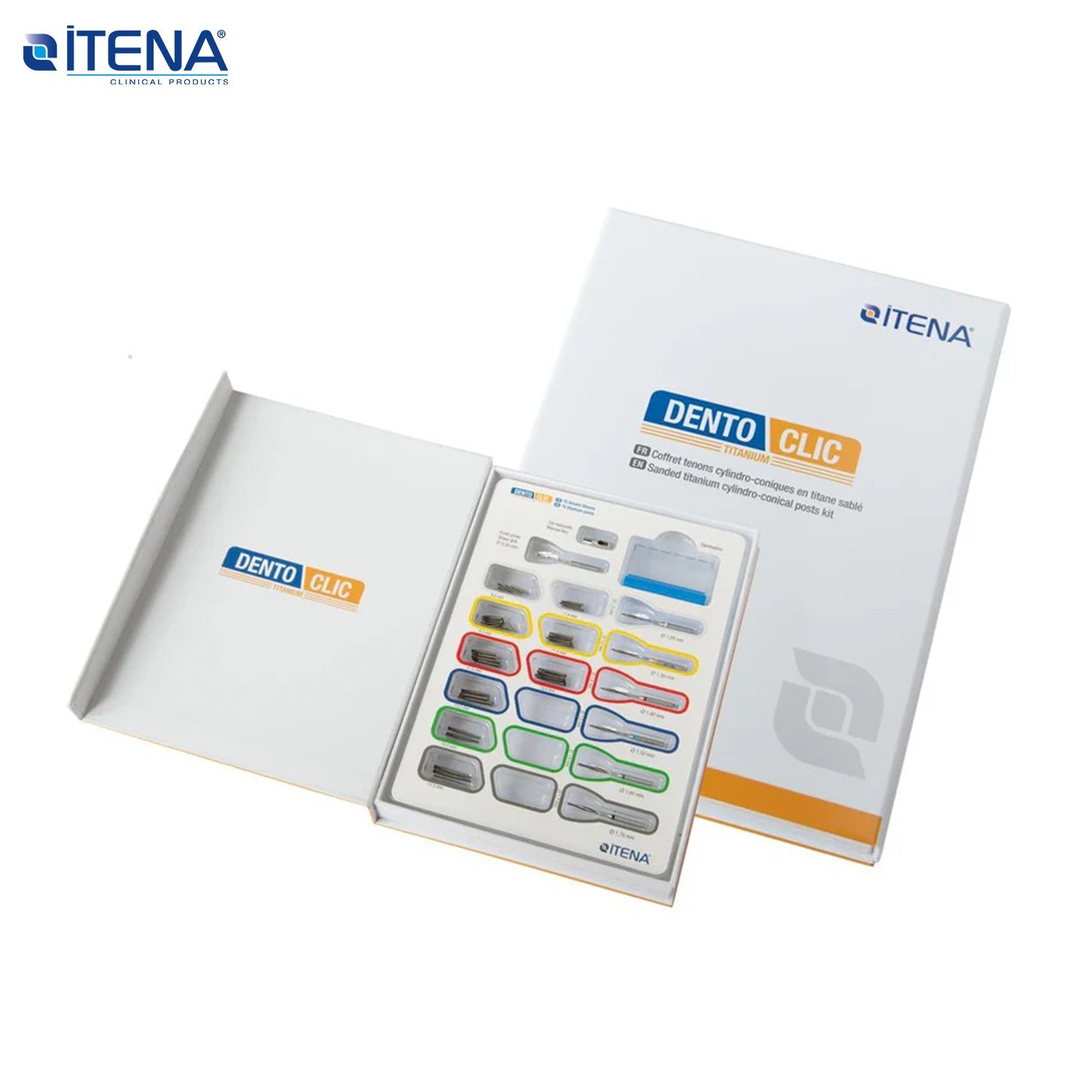 Itena - Dentoclic Sanded Titanium Post Kit