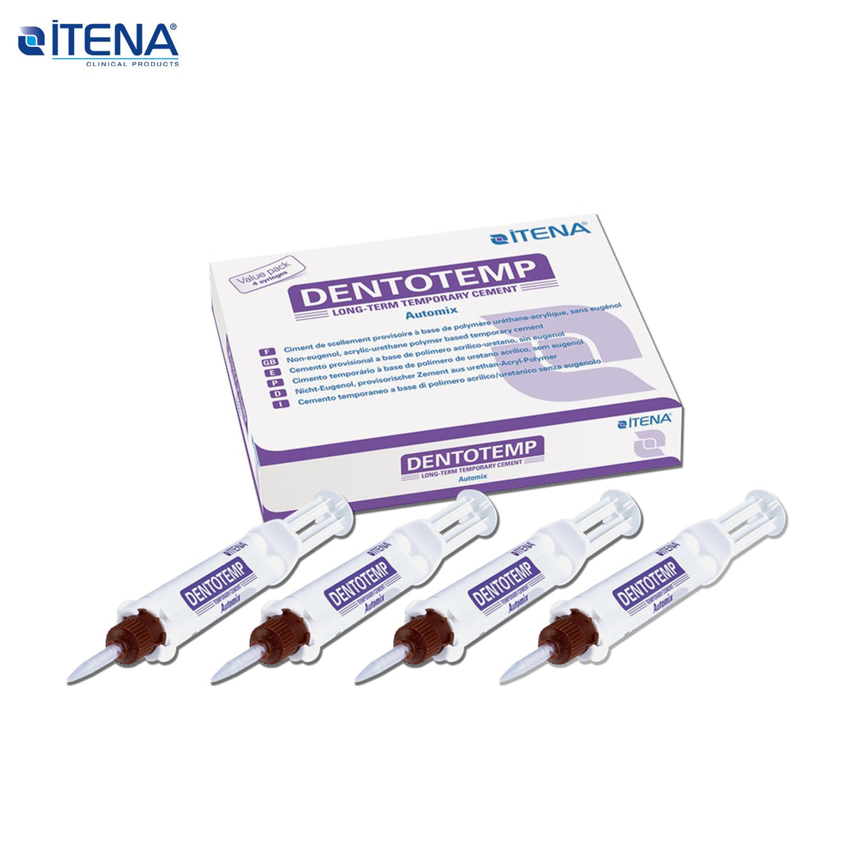 Itena - Dentotemp Automix Value Pack Implant Cement 4x6 gr