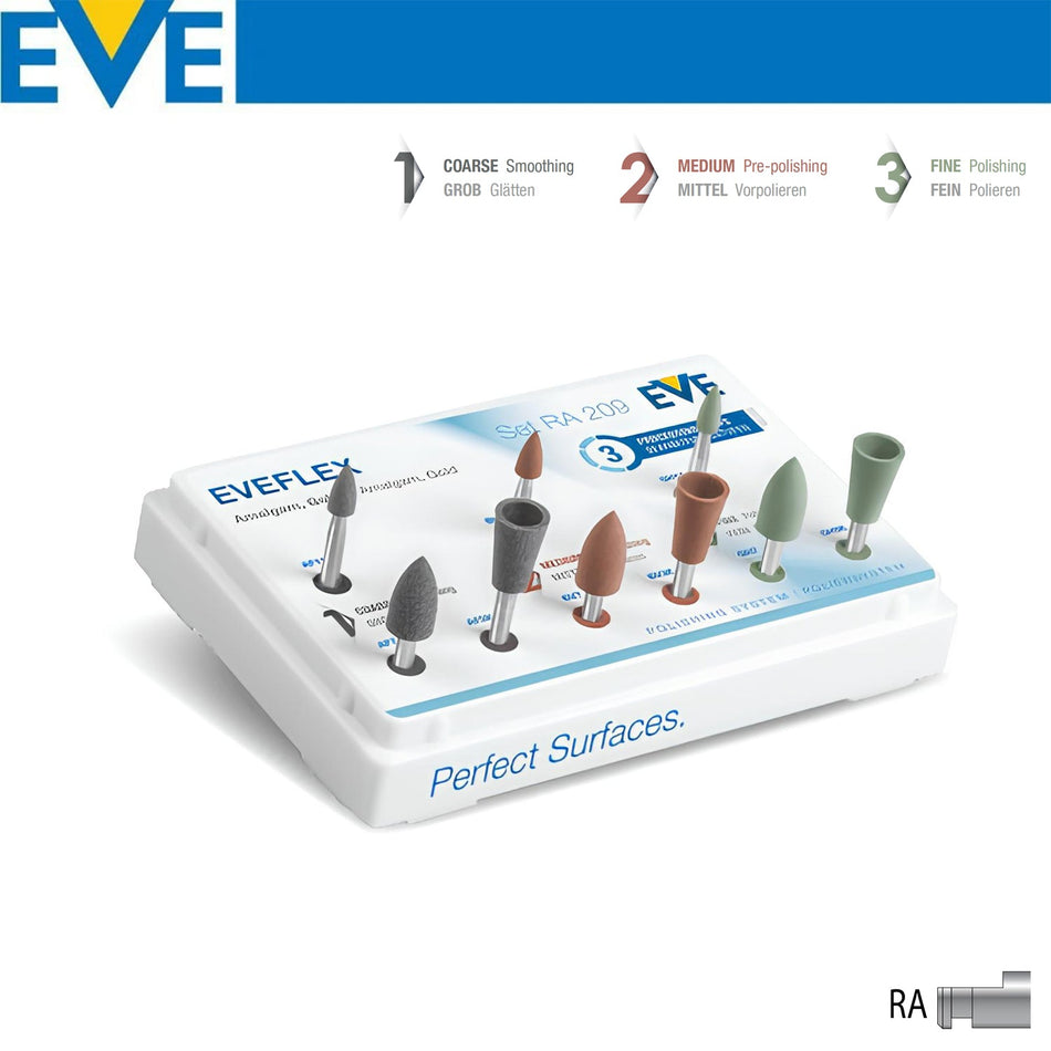 Eve Technik - Eveflex Metal and Amalgam Polishing Rubber Kit - RA209