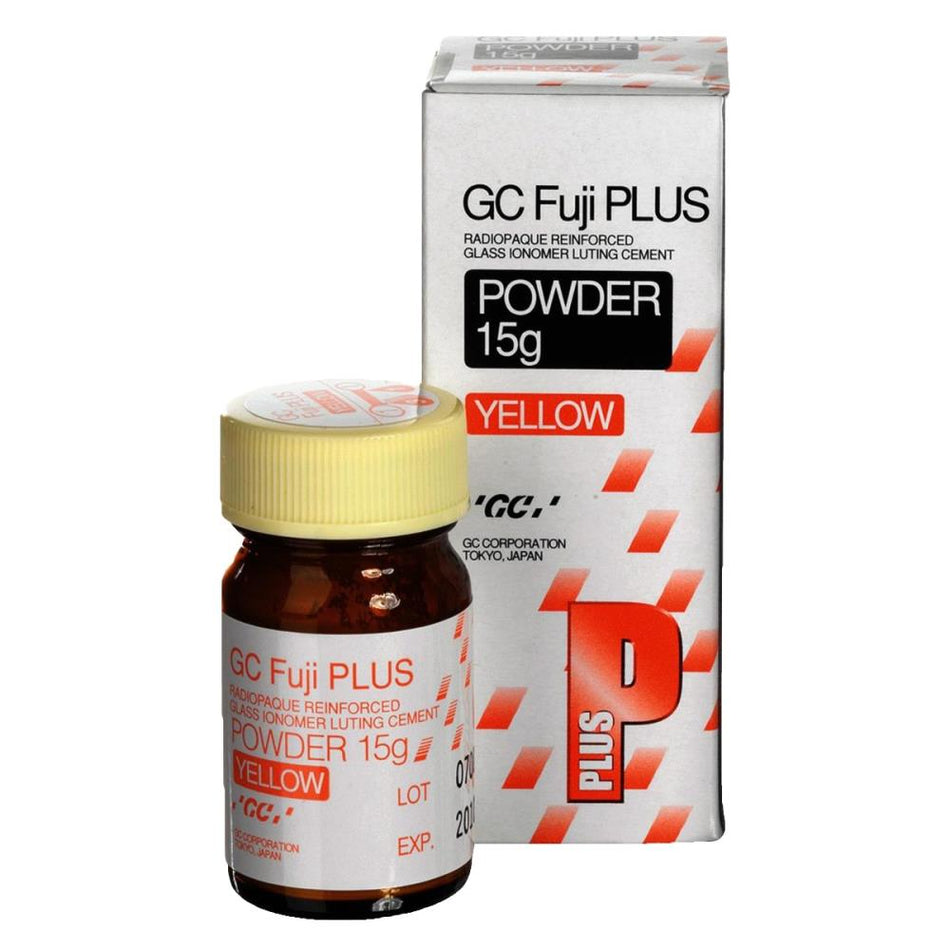 Gc Dental - Fuji Plus Powder - Glass Ionomer Luting Cement, 15g