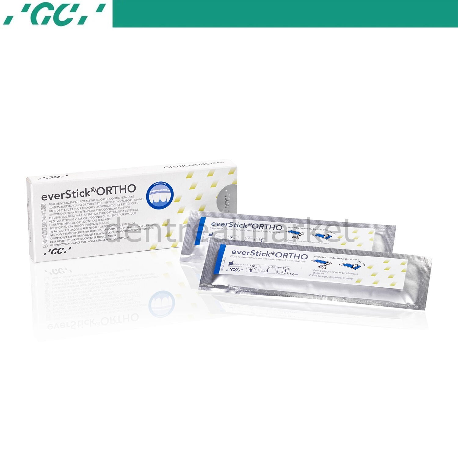 DentrealStore - Gc Dental EverStick ORTHO - Glass Fibre Reinforcement for Aesthetic Orthodontic Retainers