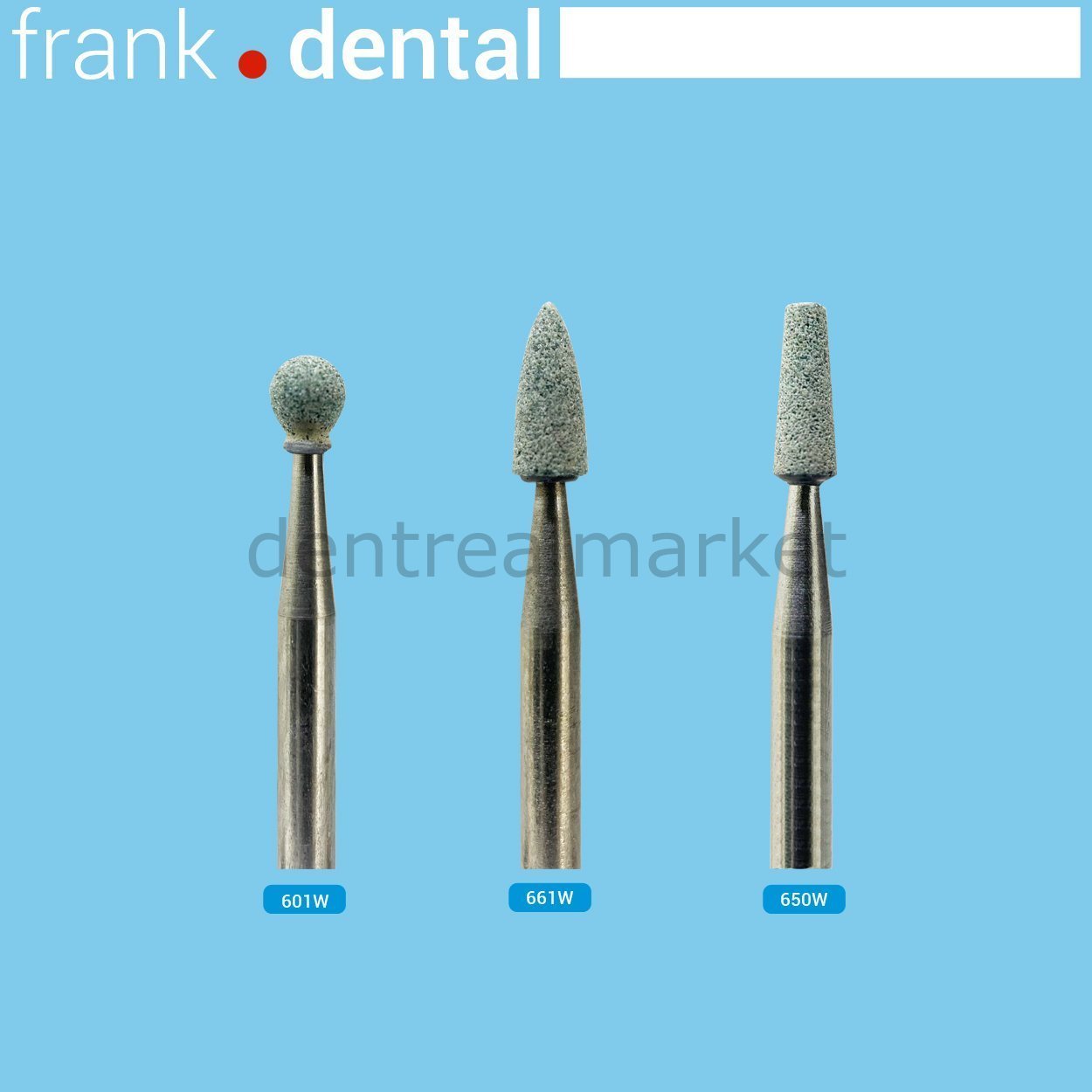 Frank Dental - Green Stone Finishing & Polishing Burs - 2 Pcs - For Air Turbine