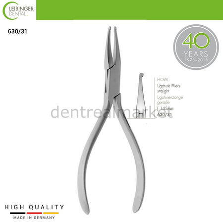 Leibinger - How Ligature Pliers Straight - Ligature Pliers Straight - 145 mm