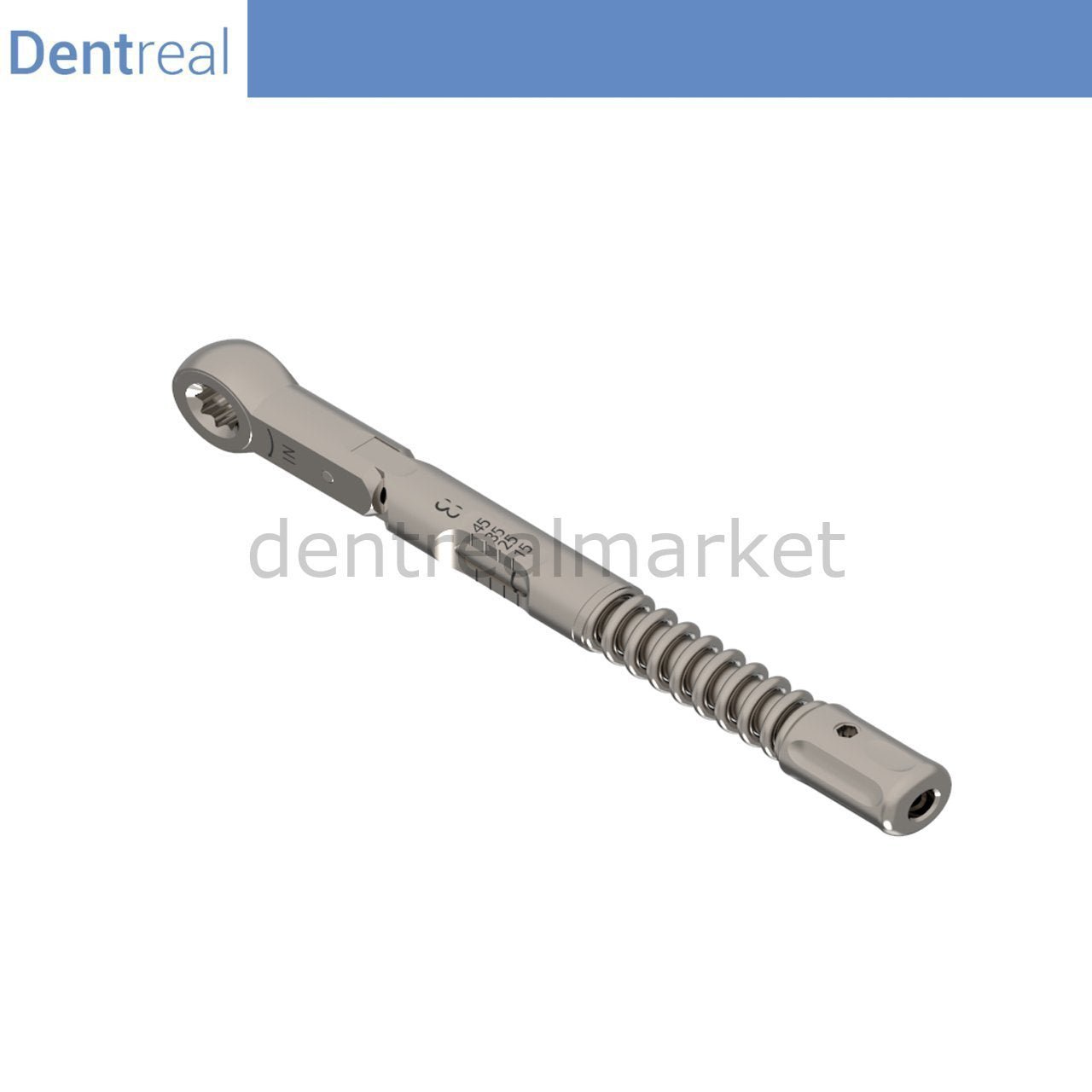 Dentreal - Implant Torque Wrench Ratchet Square - 6.35mm - 10 - 45 Ncm