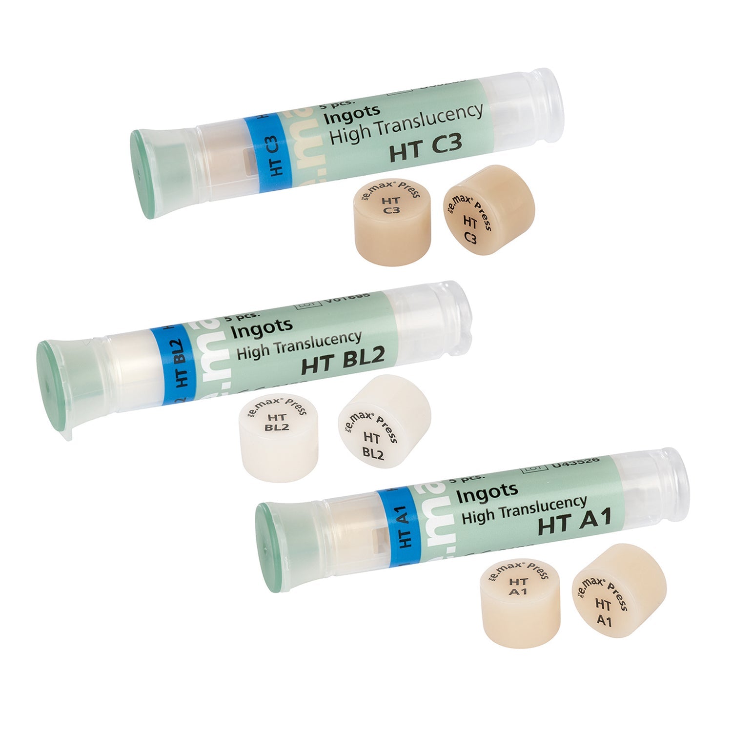 Ivoclar Vivadent - Ips e.max Press HT 5 Pieces - Lithium Disilicate