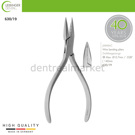 Leibinger - Jarabac Wire Bending Pliers - Wire Bending Pliers - 140 mm