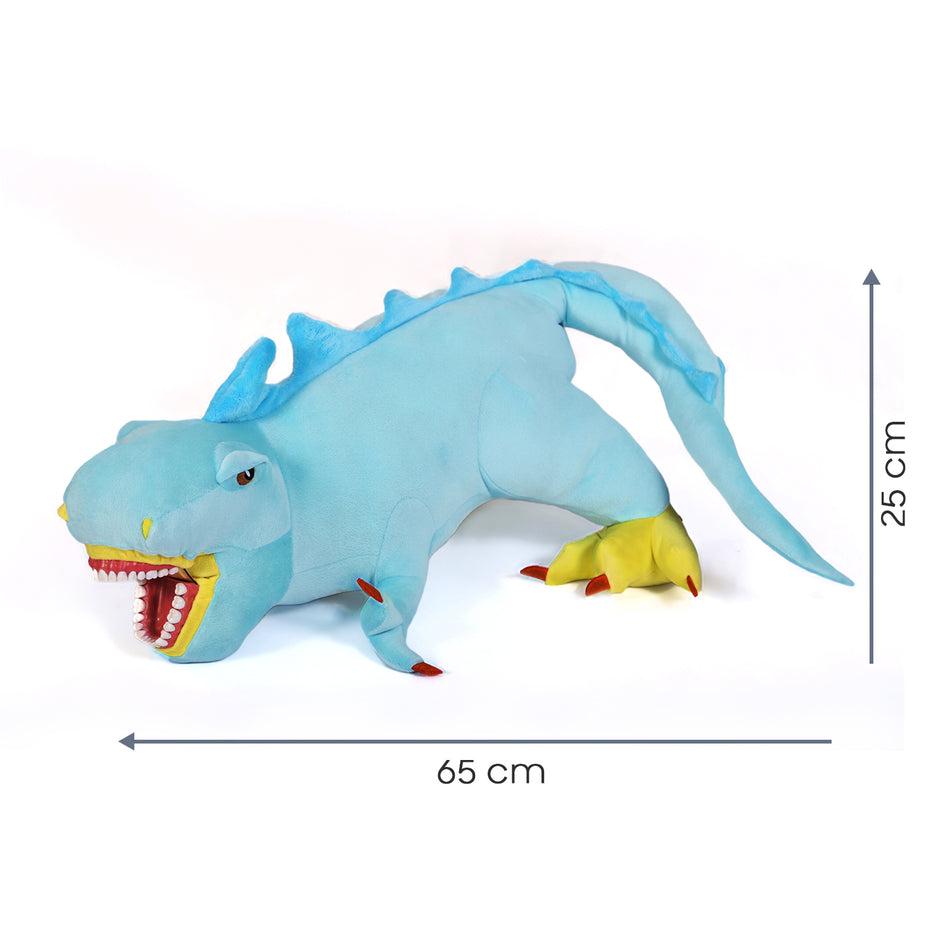 Turquoise Big Dino Tooth Brush Teaching Model