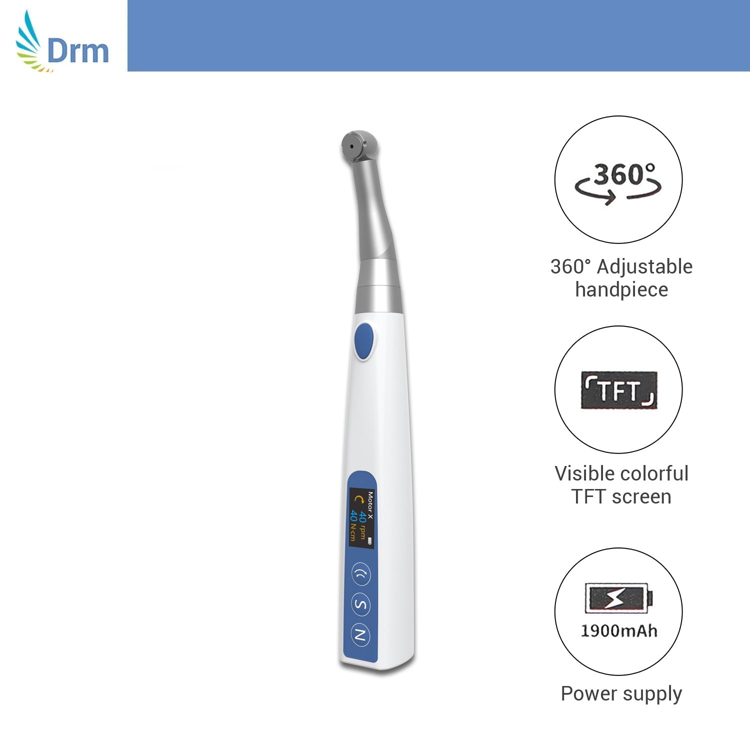 Dentreal - Motor - X Wireless Dental Universal Electric Torque Implant Torque Wrench