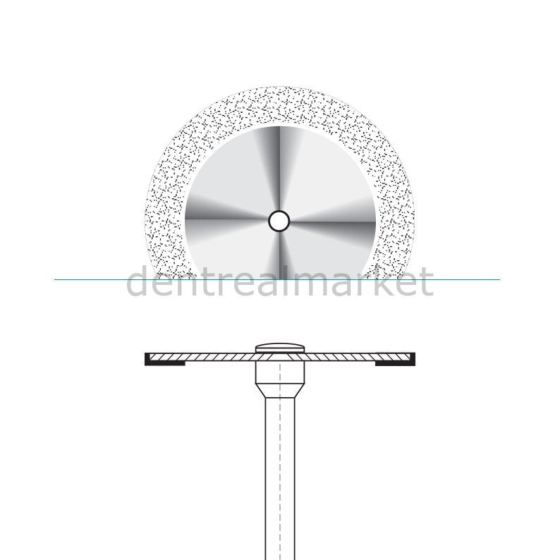 Frank Dental - Ortho Diamond Disc Interface Separe Single Sided Etching