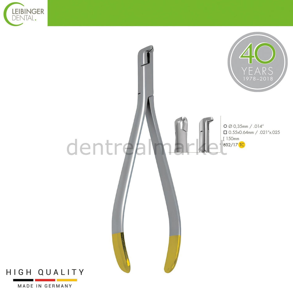 Leibinger - Orthodontic Forceps - Distal End Cutter TC (Safety Hold) - 150 mm