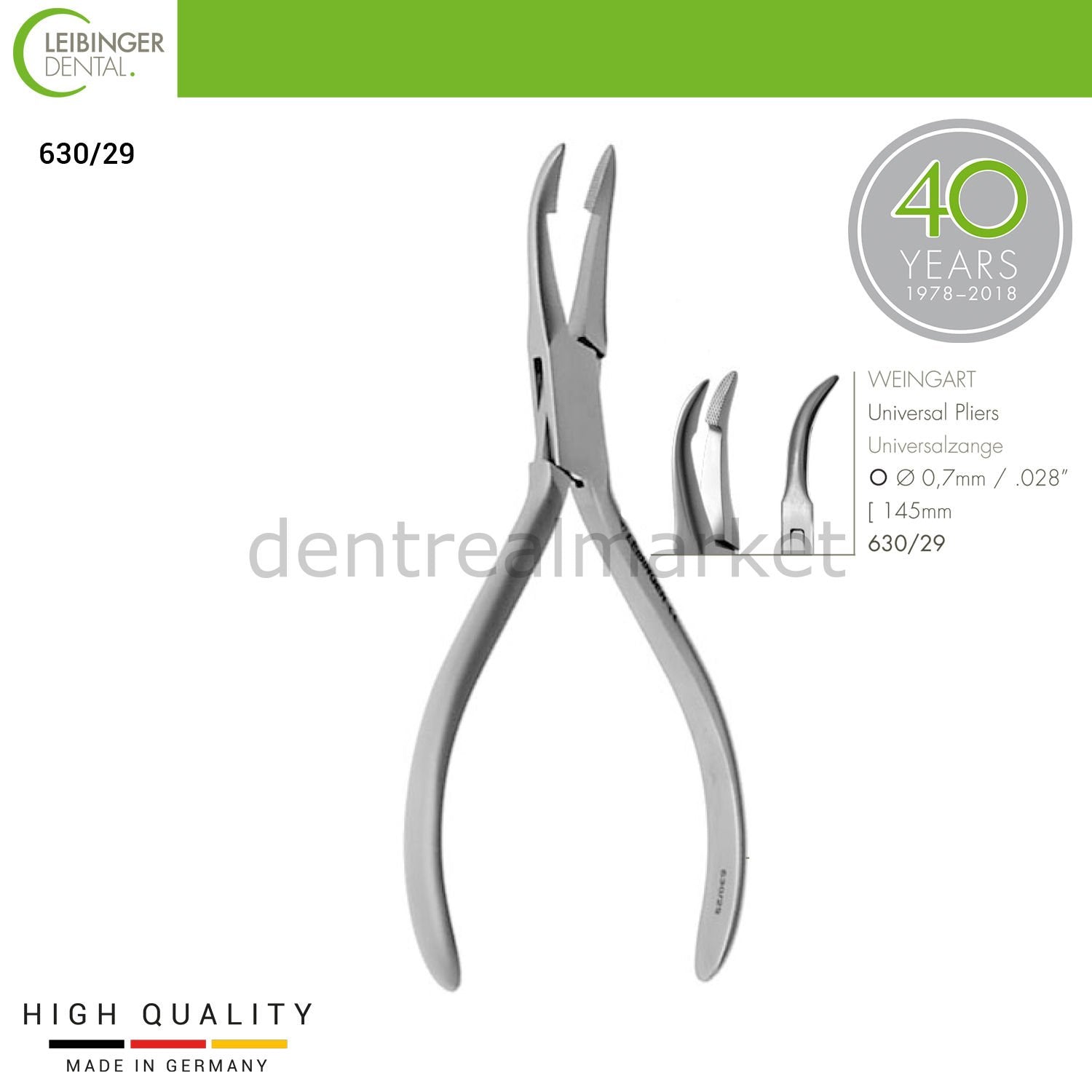 Leibinger - Orthodontic Weingart Universal Pliers - 145mm