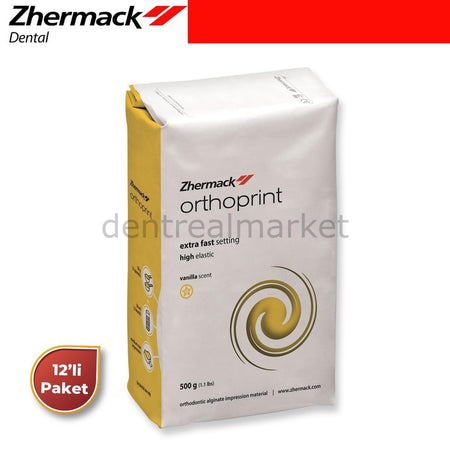 Zhermack - Orthoprint - Alginate Extra Fast - Impression for Orthodontics - 12 Pcs