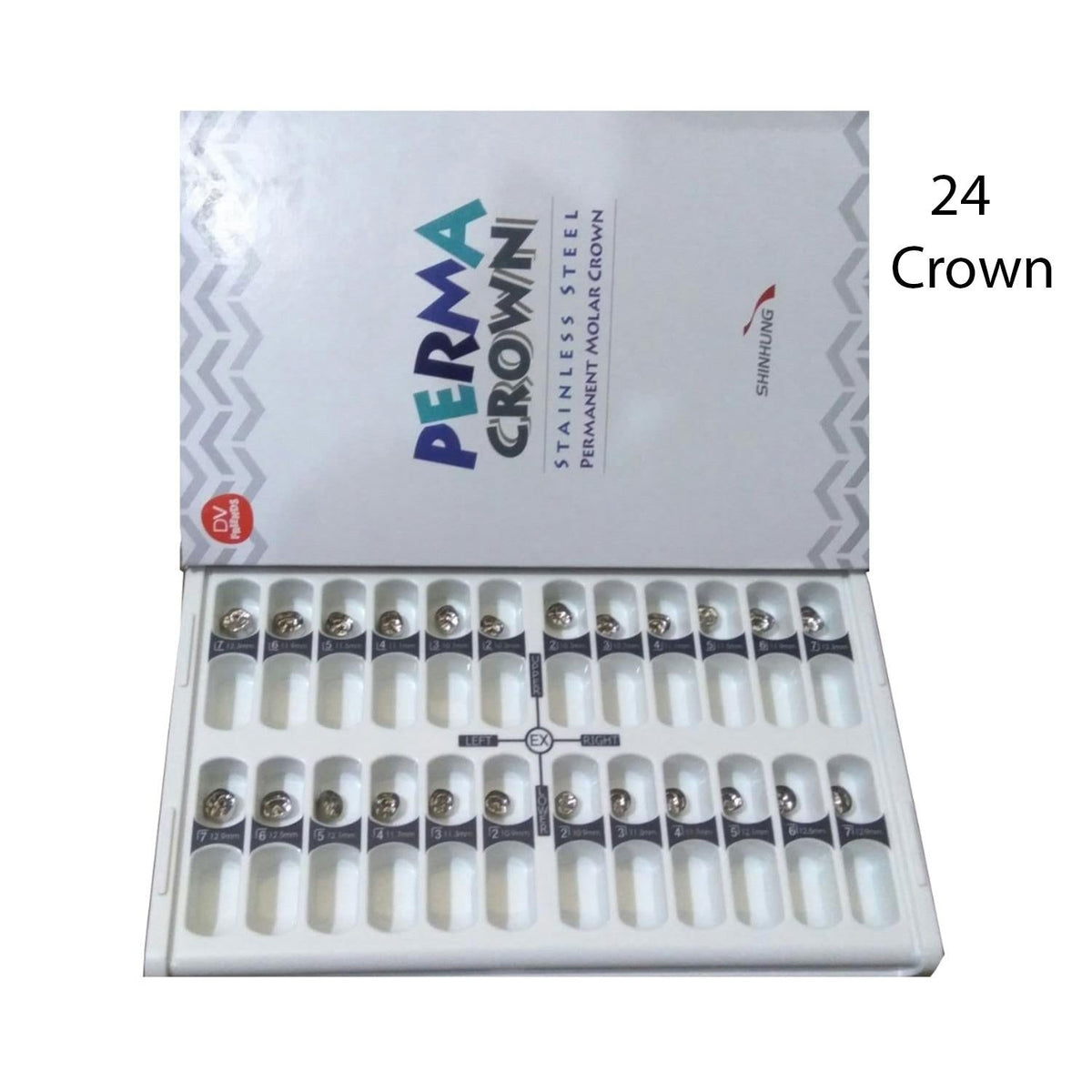 Dentreal - Perma Crown Permanent Molar Crown Kit (24 Crowns)