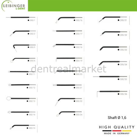 Leibinger - Radiofrequency Surgical Device Electrodes - Shaft 1,6 mm