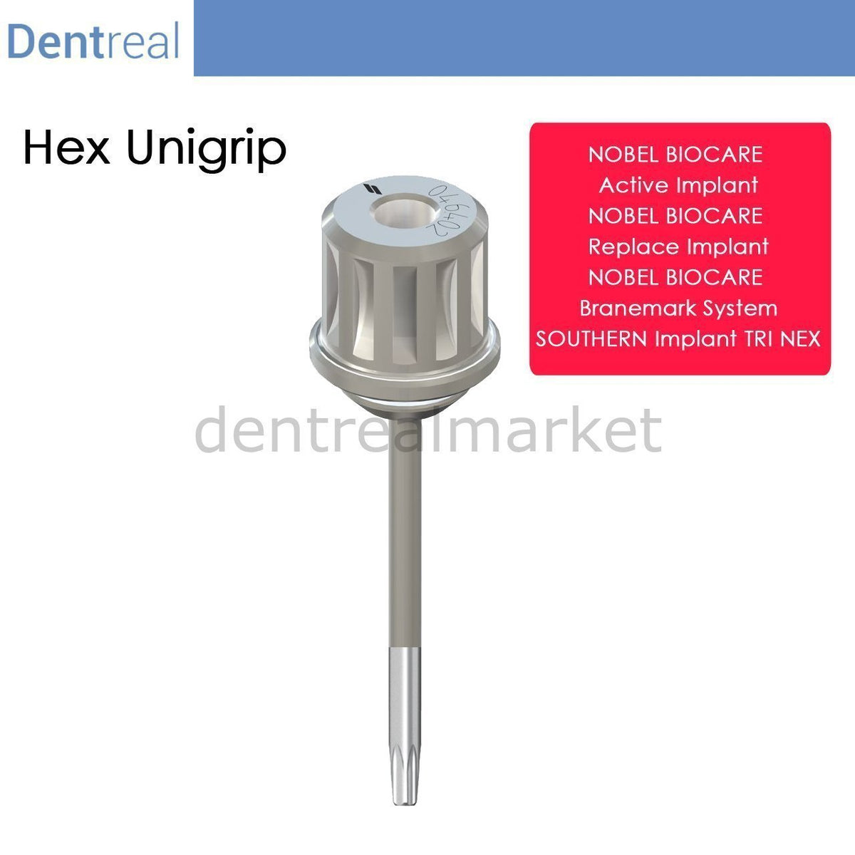 Dentreal - Screwdriver for Nobel Biocare - Unigrip Screwdriver - NtorX