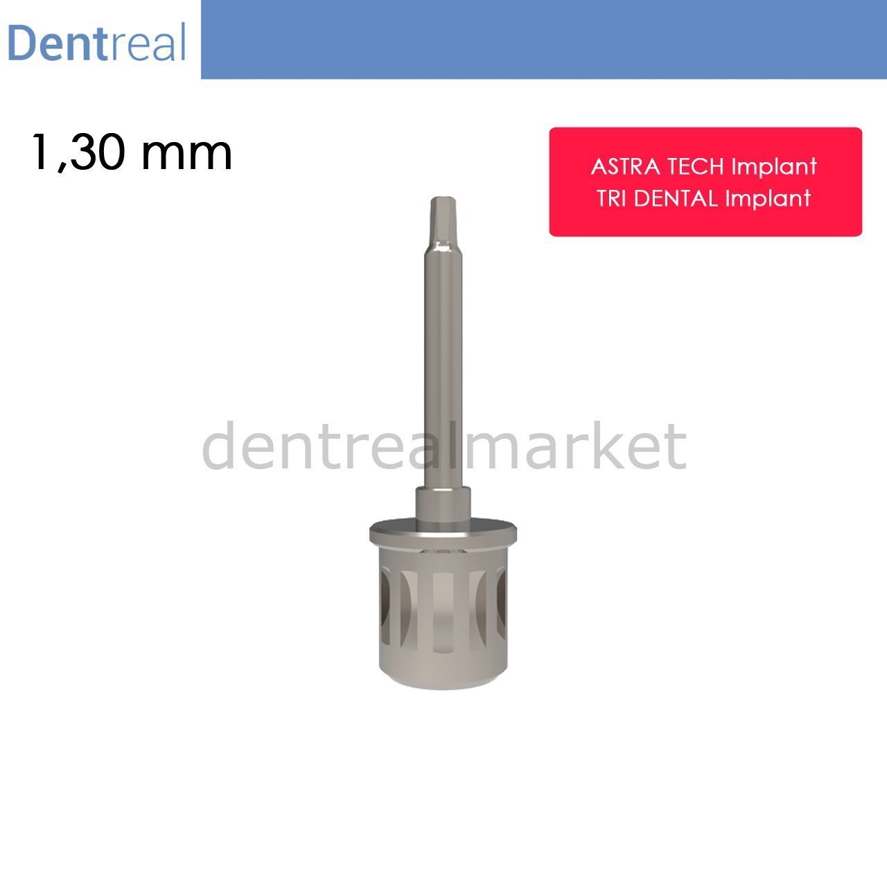 Dentreal - Screwdriver for TRI Dental Implant - 1,30 mm Hex Driver