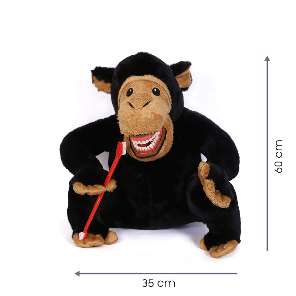 Black Monkey Tooth Brush Teaching Model