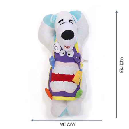 Sunray - Sleeping Bear&Overalı Tooth Brush Teaching Model