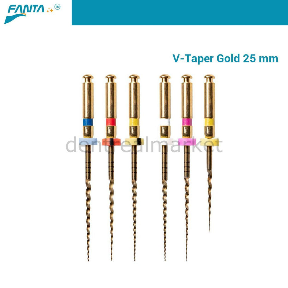 Fanta Dental - V - Taper Gold Protaper - Niti Rotary Root File