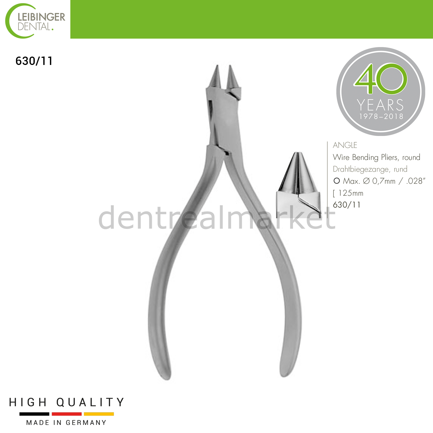 Leibinger - Wire Bending Pliers (Round) - Wire Bending Pliers (Round) - 125 mm