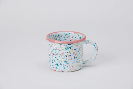 Kapka - Wonder Wheel Mug - Enamel Vintage Look Washable Mug / Kapka