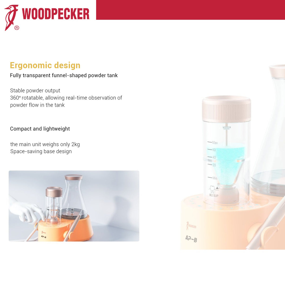 Woodpecker - Woodpecker AP - B Dental Cavitron and AirFlow Device