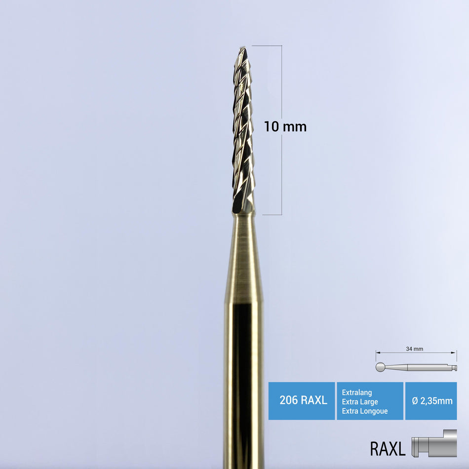 DentrealStore - Frank Dental Titanium Coated Carbide Lindemann Bone Cutter - 162A RA