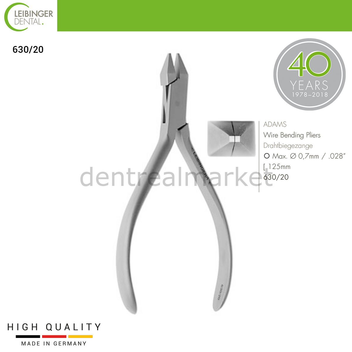 DentrealStore - Leibinger Adams Wire Bending Pliers - Wire Bending Pliers - 125 mm