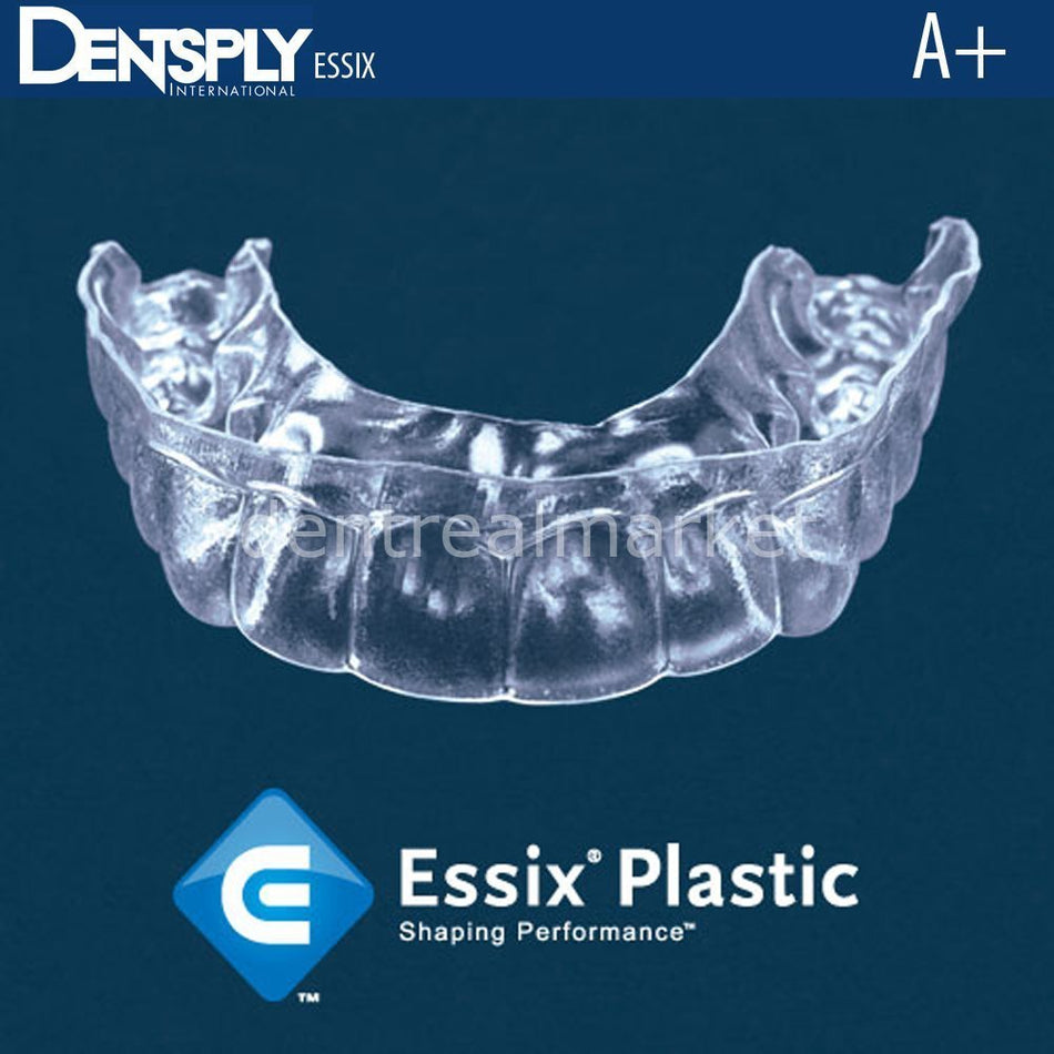 DentrealStore - Dentsply-Sirona Orthodontic Essix A+ Plastic - 060" - Square 125 mm