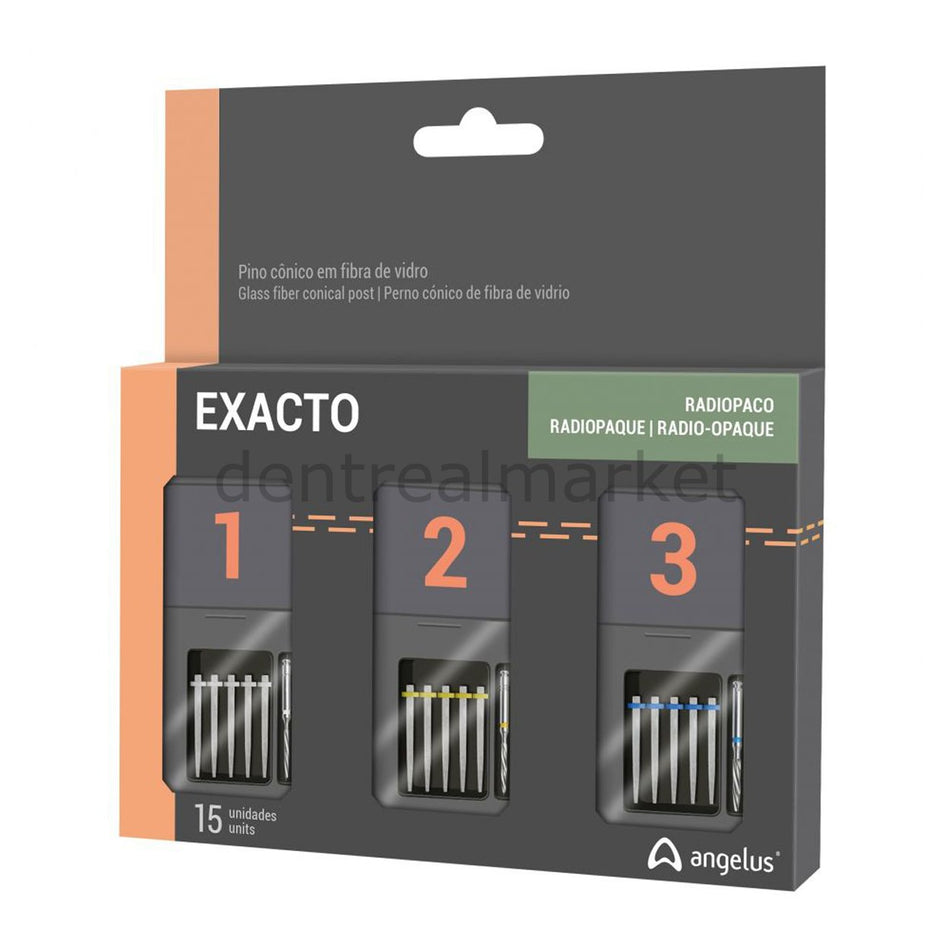 DentrealStore - Angelus Exacto Kit - Conical Glass Fiber Post Set