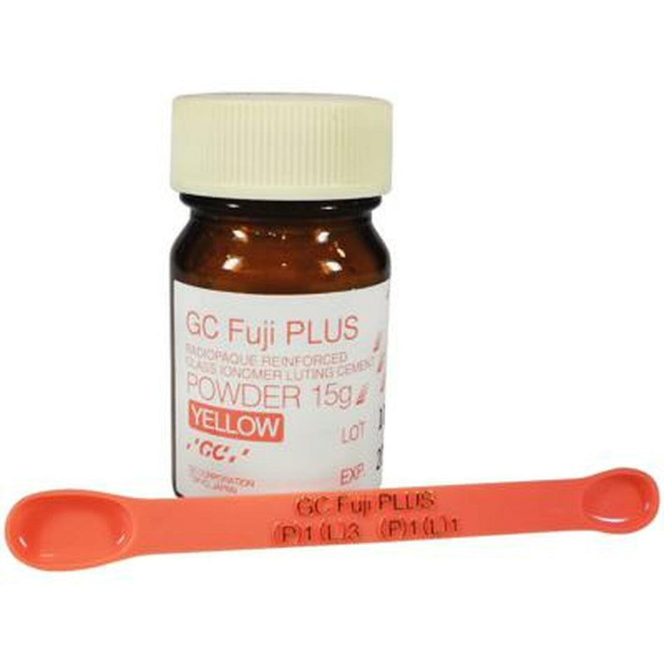 DentrealStore - Gc Dental Fuji Plus Powder - Glass Ionomer Luting Cement, 15g