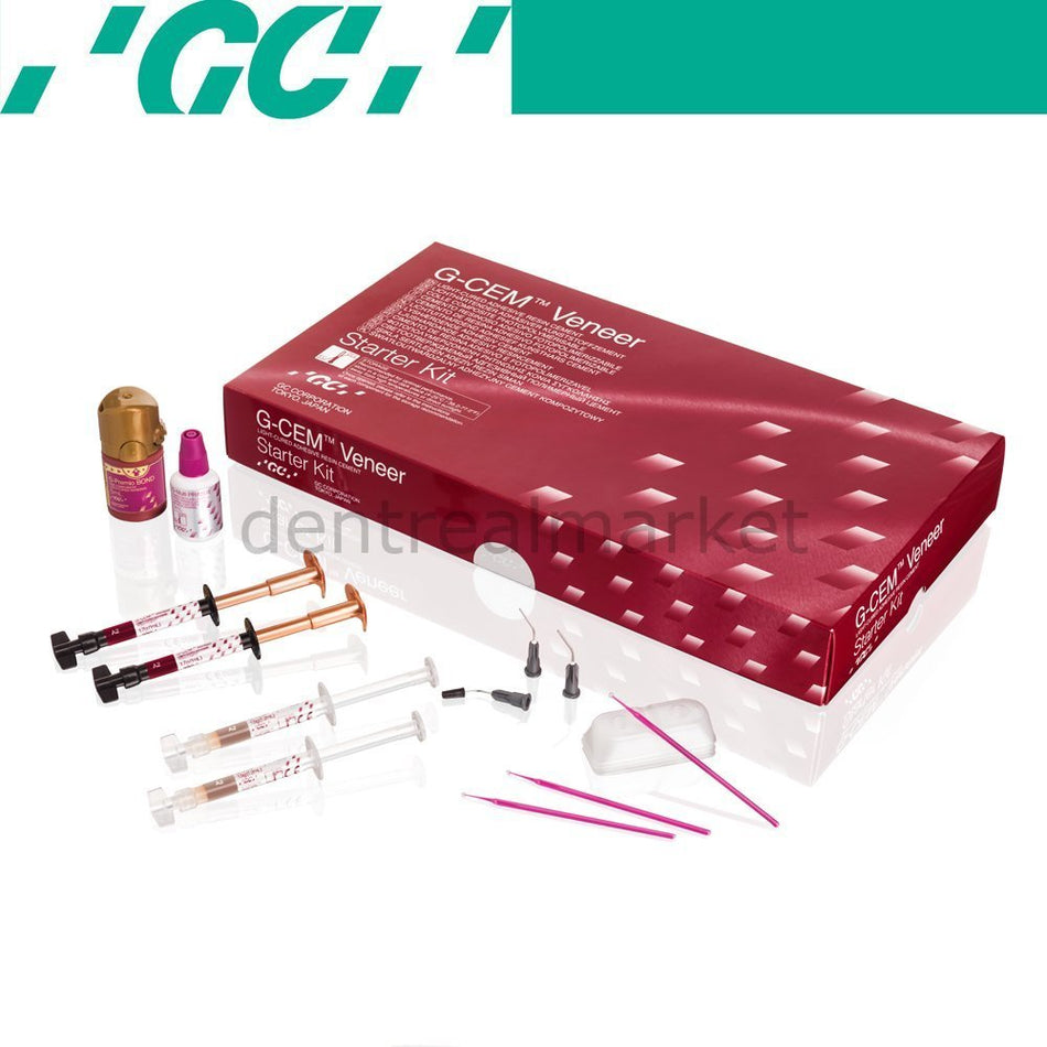 DentrealStore - Gc Dental G-Cem Veneer Starter Kit - Light Cured Adhesive Resin Cement