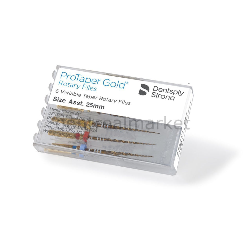 DentrealStore - Dentsply-Sirona Protaper Gold - Endodontic Rotary Files - 21mm